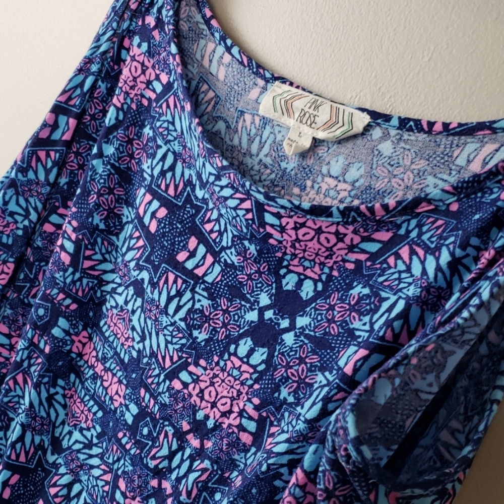 { Pink Rose} 🌹Aztec Romper - Picture 3 of 5